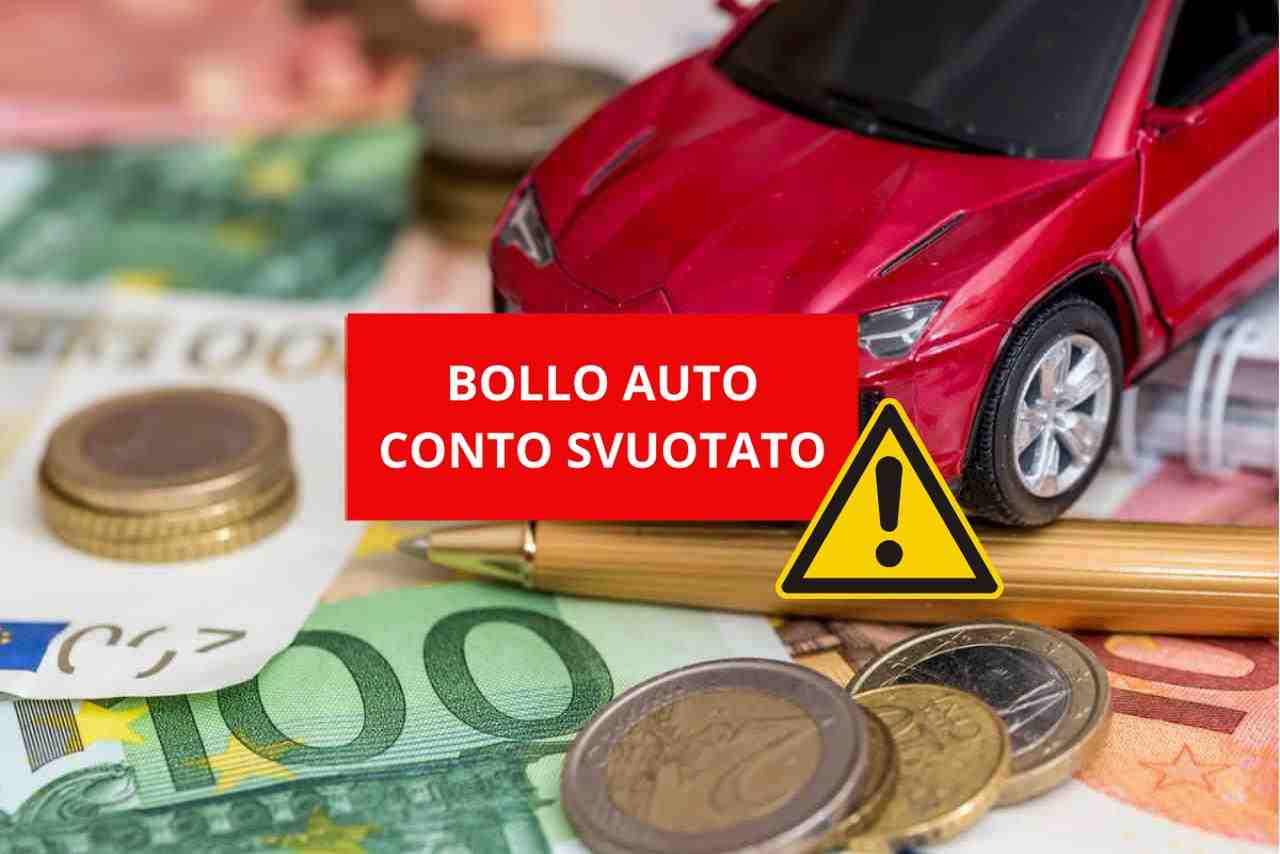 Bollo auto conto svuotato