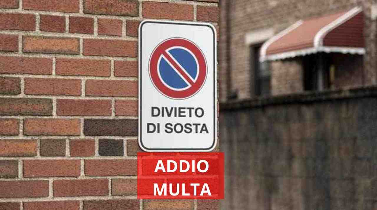 Addio multa per divieto di sosta