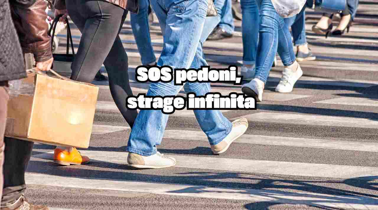 Pedoni sempre più a rischio